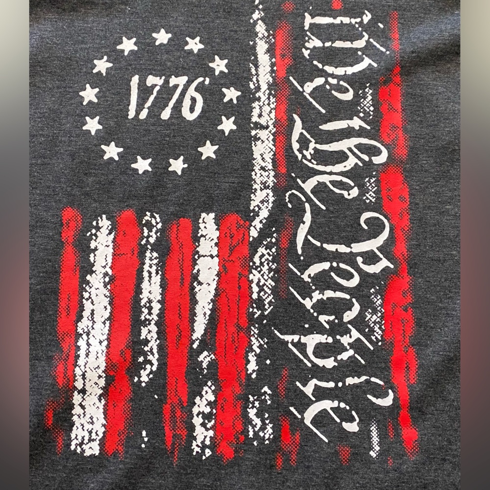 Men’s Patriotic Graphic Tank Top - Gray - Picture 3 of 8